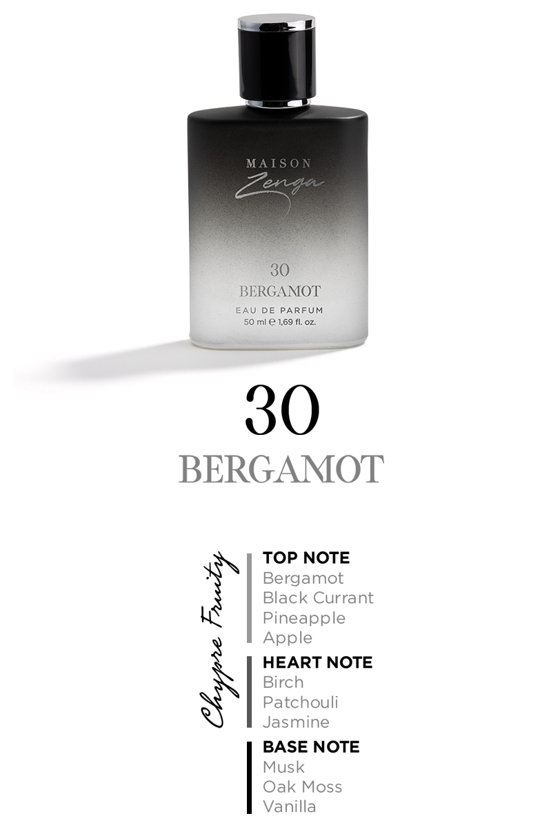 Maison Zenga Men-30 Bergamot Notes